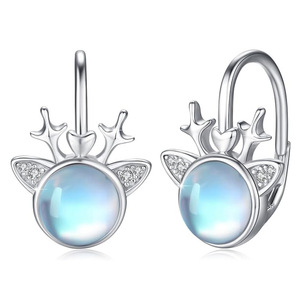 Orecchini Pendenti a Forma di Corna di Cervo per Donne, Gioielli di Moda per Feste e Uso Quotidiano - Product Image 1