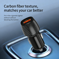 Chargeur de voiture mini rapide et intelligent 38W QC3.0 PD30W Type-C pour smartphones, écouteurs, appareils photo avec protection OTP/OVP - Cadeau Chargeur rapide