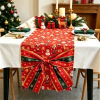 Chemin de table nœud de Noël 33*180CM