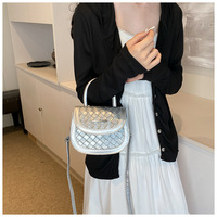 Mini sac à main de luxe carré tressé, sac bandoulière élégant et tendance