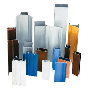 Aluminum Extrusion Profile For Partitions Shutter Slat Louver Folding Sliding Doors Windows Frame Curtain Wall