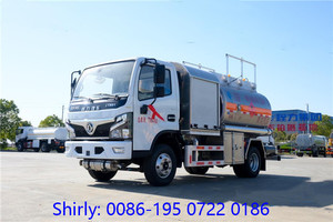 Buen precio DONGFENG 4*2 LHD RHD Diesel 6 ruedas 1500 galones Camiones móviles de reabastecimiento de gas - Product Image 4