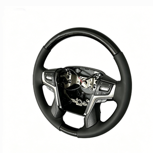 พวงมาลัยไม้แบบ Retrofit สำหรับ Cruiser Fortuner Supra LC300 LC79 LC80 76 250 10 A91 Camry XV40 XV50 - Product Image 3