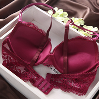 Ensemble Soutien-Gorge et Culotte en Dentelle Luxe pour Femme, Sans Couture et Sans Armature, Style Quotidien, Fabriqué en Chine