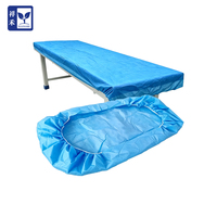 Draps de lit jetables en tissu non tissé avec bord élastique, ajustés, pour hôpitaux et cliniques, approvisionnement en gros