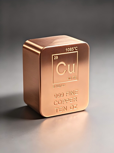 แท่งทองแดง 10 ออนซ์ แท่งทองแดงบริสุทธิ์ 999 แท่งทองแดงแท้ - Product Image 1