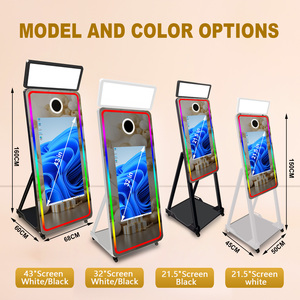 Cabina DE ESPEJO DE FOTOS avanzada con pantalla táctil Selfie Magic Mirror Photo Booth Machine Compatible Camera Photobooth para fiesta - Product Image 6