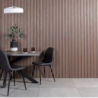 Panneaux acoustiques insonorisants en MDF imperméables, anti-bruit, en bois, pour plafond, fond en PVC, panneaux muraux acoustiques