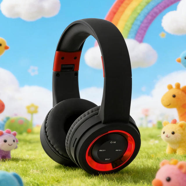 ANC Kids Wireless Headphones Noise Cancelling Over-Ear Children's Headset with Safe Volume Limited Foldable for School/Travel