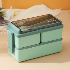 Green BPA-Free Refrigerable Leakproof Lunchbox for Adults Kids and Students Microwave Dishwasher Safe Available