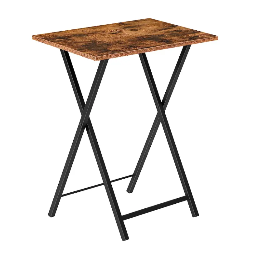 사용자 정의 금속 나무 스낵 테이블 접이식 커피 TV 디너 트레이 테이블 거실