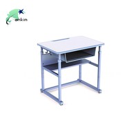 Ensemble bureau et chaise d'école pour étudiants, design moderne, hauteur réglable, écologique, en métal et en MDF, vente chaude