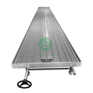 China production wholesale ABS plastic pallet hydroponic tray Greenhouse agricultural equipment 4*8 growing bench