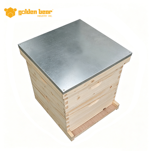 Caja de abejas de madera Golden Bear China Fir Langstroth con junta de cola de milano para apicultura - Product Image 4