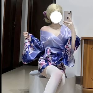 Ensemble de lingerie sexy pour femme Pure Desire Seduce, avec cardigan 2D motif renard fleuri, style kimono japonais, uniforme ODM - Product Image 2