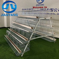Cage à poules pondeuses à 4 niveaux et 5 portes, type A, galvanisée à chaud, équipement d'élevage avicole pour poules pondeuses