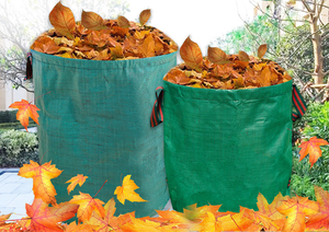 Set <span class=keywords><strong>di</strong></span> Sacchi da Giardino Moderni in PP Verde Scuro da 272L con Sacchi Personalizzabili per Prato e Foglie - Product Image 2