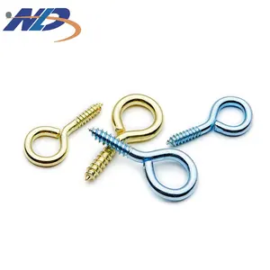 Disesuaikan Nikel Disepuh M8 M10 Hitch 304 Stainless Steel 1/4X3-3/4 Domba Stainless Hook Sekrup Cincin