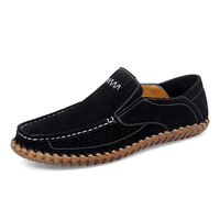 Mocassins Homme Faits Main Grande Taille 38-47, Chaussures de Conduite Décontractées en Cuir, Mocassins Souples pour la Marche