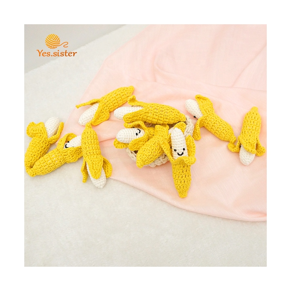 Оптовая продажа детских игрушек ручной работы, детские развивающие игрушки для кухни, вязанные фрукты