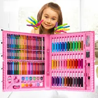 Conjunto de lápices de acuarela + lápiz de aceite + crayón, variedad de opciones de apertura de escuela caliente, juego de pintura para estudiantes