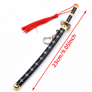 Portachiavi Spada Anime Cosplay Law 23cm, Modello Kikoku in Lega di Zinco con Fodero Pop-up - Product Image 6