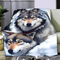 Couvertures personnalisées en flanelle de polyester imprimées de haute qualité personnalisées par sublimation pour l'hiver