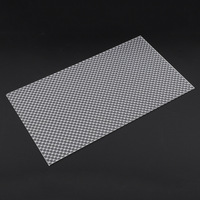 Plaque de prisme en acrylique PMMA PS, feuille de diffusion à motif diamant, diffuseur en acrylique à motif losanges, panneau décoratif