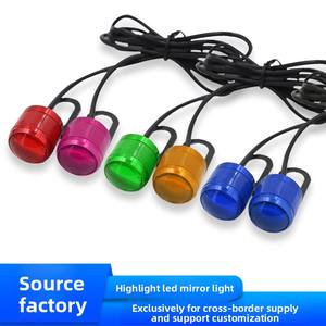 YD 5630 <span class=keywords><strong>moto</strong></span> aluminium LED miroir lumière oeil d'aigle <span class=keywords><strong>feux</strong></span> <span class=keywords><strong>de</strong></span> <span class=keywords><strong>jour</strong></span> multicolore DRL projecteur avertissement 12V nouvel état - Product Image 5