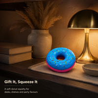 Jouet sensoriel anti-stress en forme de donut, jouet à presser doux en forme de beignet, jouet sensoriel mignon et coloré en forme de donut pour enfants et adultes, cadeau de fête