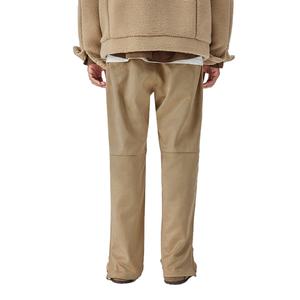 กางเกงขายาวหนังกลับสีกากีคุณภาพสูงสำหรับผู้ชาย ทรงตรง ทรงเข้ารูป สไตล์ลำลอง แฟชั่นใหม่ สตรีทแวร์ - Product Image 5