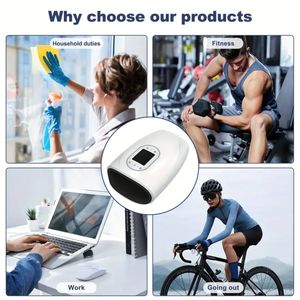 Masaje inteligente de compresión de aire Palma Dedos Muñeca Compresa caliente Masajeador de airbag de mano calentado 3 niveles de fuerza Masajeador de manos - Product Image 6