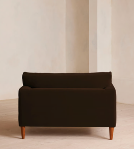Modern Trendy Brown Velvet <b>Small</b> Living Room <b>Sofa</b> for home Luxury Set Furniture Fabric Lounge Loveseat 2 Seater Couch - Product Image 5