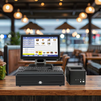 Machine TPV de Règlement Tout-en-Un Windows/Android avec Tiroir-Caisse et Scanner de Codes-Barres pour Magasin/Supermarché