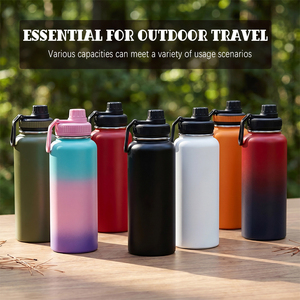 Bouteille d'eau de sport à double paroi isolée sous vide en acier inoxydable 304 sans BPA, à large ouverture, 32 oz (1000 ml), pour la gym et le fitness - Product Image 6