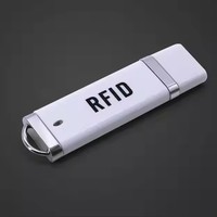 Precio de fábrica Mini lector USB portátil 13,56 Mhz Lector de tarjetas HF ISO 14443A Lector NFC para teléfono o computadora Android
