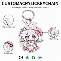 Porte-clés en acrylique personnalisé avec logo et illustration pour la promotion publicitaire, événementiel, souvenir, cadeau, design original, accessoire de collection