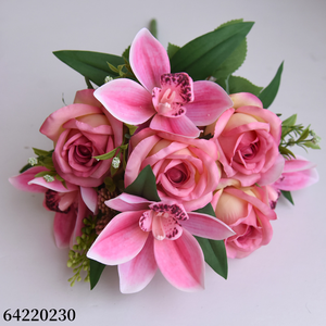 10 Pezzi di <span class=keywords><strong>Rose</strong></span> Huilan <span class=keywords><strong>Profumate</strong></span> Artificiali in Tessuto, Stile Moderno, Fatte a Mano, per Decorazioni Casa, Matrimoni, Lauree, Natale e Festività - Product Image 5