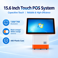 Nouvelle caisse enregistreuse POS 15,6 pouces avec écran client, terminal de point de vente électronique tout-en-un sous Windows pour les entreprises