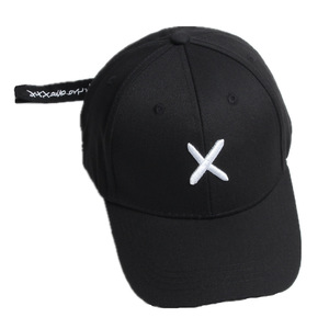X Embroidery <b>Baseball</b> <b>Cap</b> Unisex 100 Cotton Outdoor Sun Protection Hat Yellow <b>Black</b> White - Product Image 5