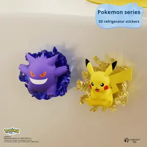 Figurines officielles <span class=keywords><strong>de</strong></span> la série <span class=keywords><strong>Pokémon</strong></span> 3D Gengar Dream Pikachu Aimants magnétiques pour réfrigérateur Décorations en plastique Personnages d'anime Marque WX - Product Image 3
