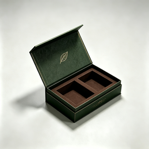 Boîte cadeau à thé rigide magnétique OEM avec couvercle rabattable, insert en carton et logo en feuille d'or – Emballage écologique pour marques de thé - Product Image 2