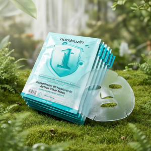 Mascarilla Facial Transparente Numbuzin con Pantoteno B5 y Ácido Hialurónico Activo, 28 ml, 10 Unidades, Hidratación y Claridad de la Piel - Product Image 3