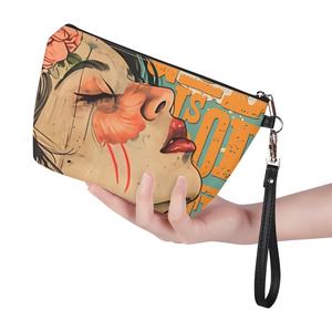 Sacs de créateurs de produits de luxe en gros sacs de voyage pour femme <span class=keywords><strong>afro</strong></span>-noire personnalisés trousse de <span class=keywords><strong>maquillage</strong></span> cosmétique pochette à fermeture éclair trousse de toilette organisateur de cosmétiques de voyage pour cadeaux - Product Image 2