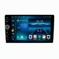 Autoradio Android 9 pouces avec bouton unique gauche, lecteur DVD de voiture, CarPlay sans fil, Android Auto pour usage universel