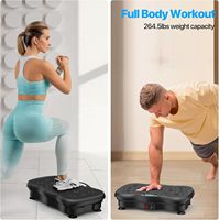 Plateforme vibrante d'exercice personnalisée pour entraînement complet du corps, vitesses réglables, machine de mise en forme, plaque de massage Crazy Fit