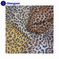 Tissu en cuir synthétique PU écologique A-0112 en similicuir imprimé léopard avec sensation douce pour sacs chaussures bagages canapé artisanat utilisation