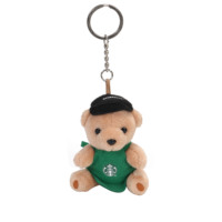 Porte-clés en peluche ours en coton PP personnalisable, porte-clés en fourrure d'ours mignon, mini porte-clés en fourrure d'ours avec OEM ODM