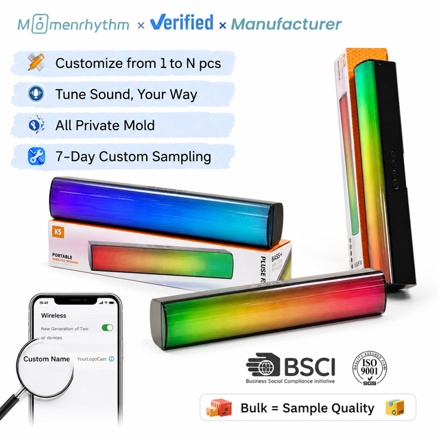 Mini Wireless Soundbar with Subwoofer Surround Speaker High Quality Portable Speaker Outdoor Bass Speaker Soundbar
