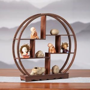 Decorazioni da Scrivania in Stile Cinese, Espositore in Mogano, Rack Bogu in Legno di Wenge - Product Image 6